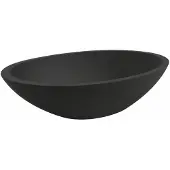Mueller Mira solid surface wastafel ovaal zwart