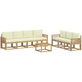 vidaXL Buiten bank set 7 st