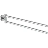Schutte LONDON Handdoekhouder - Dubbele Armen - Chroom