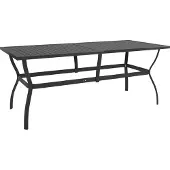 vidaXL Tuintafel 190x80x72 cm staal antraciet