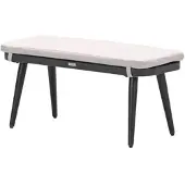 Garden Impressions Allasio sportbank carbon black met zand kussen - |