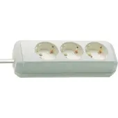Brennenstuhl 1158610015 Stekkerdoos | Eco-Line | 3 Sockets | Wit | 1,5 meter