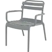 Les Loungestoel Torvi - PP frame - UV resistant - Grijs
