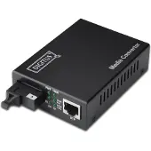 Digitus DN-82122 netwerk media converter 1000 Mbit/s 1310 nm Single-mode Zwart
