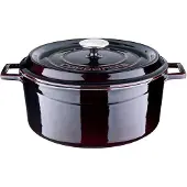 Lava Gietijzeren Braadpan - Inductie Stoofpot - Gietijzer Stoofpan - Ø 28 cm