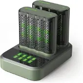 GP ReCyko M451D - snelle batterijlader AA/AAA + oplaadbare batterijen 8xAA 2600mAh + docking station
