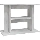 vidaXL Aquariumstandaard Betongrijs 80x35x60 cm Bewerkt hout