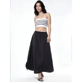 Busem Hoge Taille Midi A-Lijn Rok