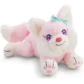 Nici Pluche vos, roze, 18 cm, liggende positie