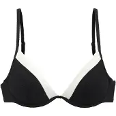 LASCANA Bikinitop zwart / wit