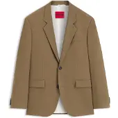HUGO Modern-fit blazer van stretchmateriaal Maat 106