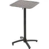 Oviala - Zwart aluminium 60x60 cm hoge kanteltafel - Almada