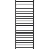 LuxeBath Elektrische badkamerradiator met verwarmingselement 1200W 600x1500 mm antraciet gebogen Zijaansluiting & thermostaat Digitaal display