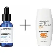 Mesoestetic Duo Set – HA Densimatrix & Melan 130 SPF50 – Hydratatie & Pigmentvlekken – Serum + Zonbescherming Gezicht