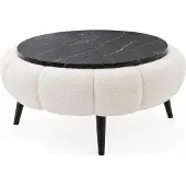 Hannah Home , Nesting Tafelset (3 delig), Saffier Eikenhout | 100% Melamine | 100% WELLSOFT