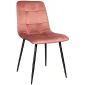 Lizzely Garden & Living SET DEAL: 4 stuks Eetkamerstoel Catoo velvet roze eetstoel zetel