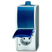 ABB Busch-Jaeger Ocean IP44 Schakelaarcontactdooscombinatie - 2CKA001684A0319