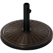 Outsunny Centrale Paal Parasolvoet-Cement, HDPE-Ø48 x 34H cm-Brons