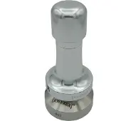 JoeFrex Koffie Tamper Technic Zilver druk instelbaar tot 20kg - 53mm