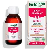 Herbalgem Verzachtende Siroop Bio| Ademhalingscomfort 150 ml Siroop