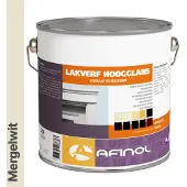 Afinol Hoogglans Lakverf Mergelwit (G0.05.85) 2,5 liter