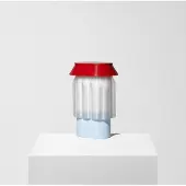 Warren & Laetitia Nour Tafellamp Light Blue | Red