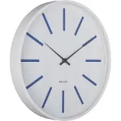 Karlsson Arruga Retro Wandklok | Ø40cm | Cobalt blue w. wit