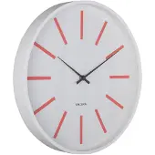 Karlsson Arruga Retro Wandklok | Ø40cm | Bright scarlet red w. wit