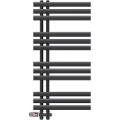 LuxeBath Badkamerradiator middenaansluiting 500x1000 mm antraciet met onderaansluitset