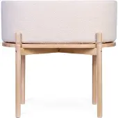 Childhome Teddy Wieg – 2-in-1 Babywieg en Kindertafel – Ecru – Inclusief Matras – 79x45x82 cm
