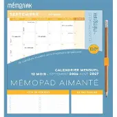 Editions 365 MEMOPAD CALENDRIER MENSUEL AIMANTE (SEPT.2026-AOUT 2027)