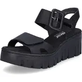 Rieker Sandalen met riem zwart