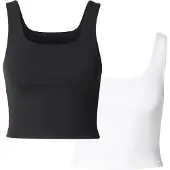 Urban Classics Top zwart / wit