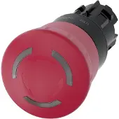 Siemens 3SU1001-1HB20-0AA0 Noodstop-paddenstoelknop Verlicht IP66, IP67, IP69/IP69K 1 stuk(s)