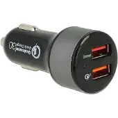 Navilock Car charger 2 x USB Type-A with Qualcomm Quick Charge 3.0