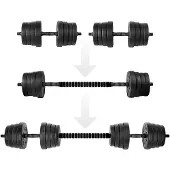 Spokey PONDUS Verstelbare Dumbbells - Zwart - 2x 15 kg
