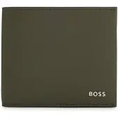 BOSS Openklapbare portemonnee met structuur en metalen logoletters