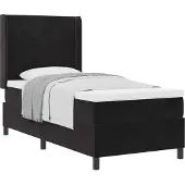 vidaXL Boxspring bed met hoofdeinde Zwart 80 x 200 cm Fluweel