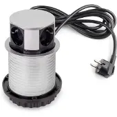 Emuca Verticale Uitneembare Multi-stopcontact 10 Cm