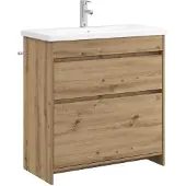 vidaXL Badkamermeubel Set Artisanaal eiken 81 x 40 x 84,5 cm