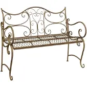 vidaXL Tuinbank 2-Aantal zitplaatsen 114 x 56,5 x 90 cm Staal