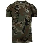 Fostex T-shirt Allied Star - Willys camouflage Woodland XXL