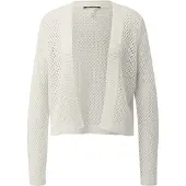 QS Gebreid vest crème
