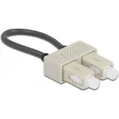 DeLOCK Optical Fiber loopback Adapter SC / OM2 Multi-mode beige