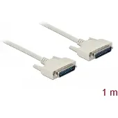 DeLOCK Serial Cable D-Sub 25 male to male 1 m