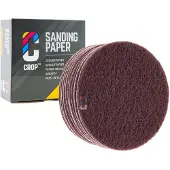 CROP ScuffX Vlies Schuurschijven 150mm - Fijn - Rood - 10 stuks