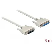 DeLOCK Serial Cable D-Sub 25 male to female 3 m