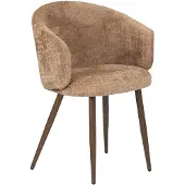 Pole to Pole Eetkamerstoel Luna chenille | chenille bruin 55x82x56 cm eetkamerstoelen | NADUVI