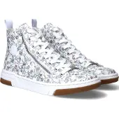 Rieker Sneakers hoog lichtblauw / bruin / wit