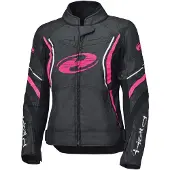 Held Baxley dames motorfiets textieljas, waterdicht, zwart/roze, maat XS